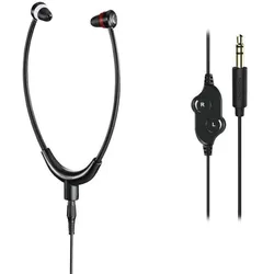 Thomson HED4408 Steto TV In Ear Kopfhörer kabelgebunden Schwarz Lautstärkeregelung