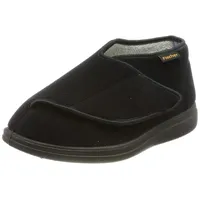 Fischer Markenschuh Klett-Hausschuh Schwarz 38