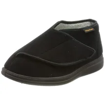 Fischer Markenschuh Klett-Hausschuh Schwarz 38