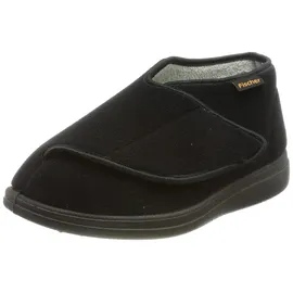 Fischer Markenschuh Klett-Hausschuh Schwarz 38