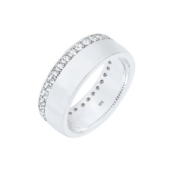 Elli Bandring Kristalle Funkelnd 925 Silber Ringe   Damen 