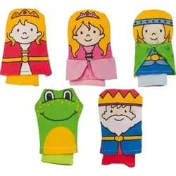 GOKI 51653 Fingerpuppen Froschkönig Set 5 Stück