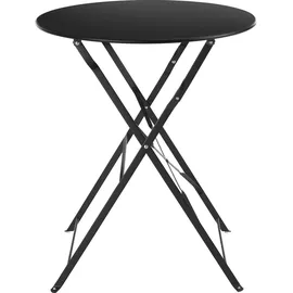 Tectake Bistrotisch-Set Frieda für 2 Personen schwarz