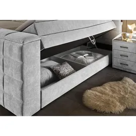Stella Trading Boxspringbett 180 x 200 cm H2/Silber