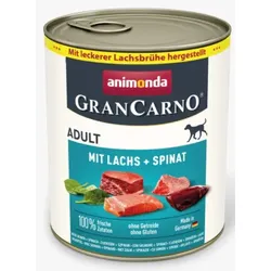 Hunde - Nassfutter ANIMONDA GranCarno Adult Lachs + Spinat, 800 g