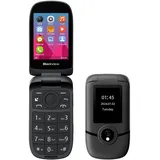 Blackview N2000 Seniorenhandy Klapphandy Mobiltelefon 1500mAh Dual SIM 4G Handy schwarz