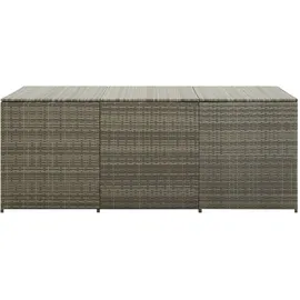 vidaXL Gartenbox Poly Rattan 180x90x70 cm Grau