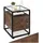 Tectake Nachtschrank Kidderminster 40 x 43 x 60,5 cm Braun