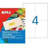 Agipa Adressetiketten 100758 Gelb 105 x 148,5 mm 1 Blatt