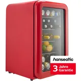 Hanseatic HBC115ERRH Getränkekühlschrank (115 l, 835 mm hoch, Rot)