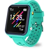 Retysaz Kinder-Smartwatch, 16 Spiele, Smartwatch für Kinder, modische Smartwatches für Kinder von 3–14 Jahren, tolles Geschenk für Mädchen und Jungen, elektronisches Lernspielzeug (grün)