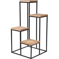 Wellhome Well Home Blumenregal aus Metall mit 4 Einlegeböden