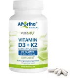 APOrtha® Vitamin D3 10.000 IE + Vitamin K2 vitaMK7® 200 μg - vegetarische Kapseln 120 St