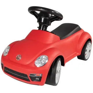 Lemodo VW Beetle Rutschfahrzeug rot mit Hupe, VW lizenziertes Kinderfahrzeug ab 1 Jahr