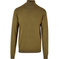 URBAN CLASSICS Rundhalspullover Knitted Turtleneck Sweater grün