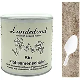 Lunderland BIO Flohsamenschalen 100g 100% Bio Flohsamenschalen gemahlen +Löffel