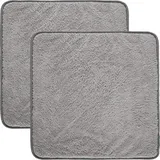 Erwin Müller Microfasertuch 2er-Pack Microfaser grau Größe 40x40 cm