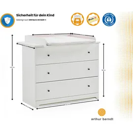 Arthur Berndt Wickelkommode THILO - weiß