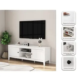 OTTO home Avelin TV-Board 150 cm Weiß Holz/Kunststoff