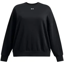 Under Armour Rival Fleece Oversized Pullover Damen 001 - black/white 2X