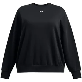 Under Armour Rival Fleece Oversized Pullover Damen 001 - black/white 2X