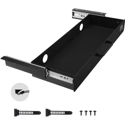 VEVOR Untertisch Schublade mit Regal Unterbau Schreibtisch 635x232x75mm 1-Fach