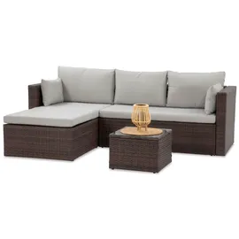 beautysofa SEVILLA Loungeset braun