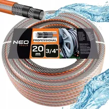 Neo Gartenschlauch 20 m orange/schwarz/mehrfarbig