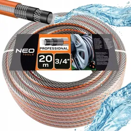 Neo Gartenschlauch 20 m orange/schwarz/mehrfarbig