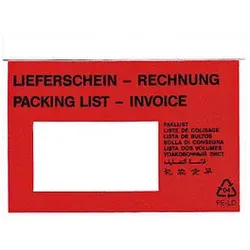 Printus Lieferscheintaschen Kunststoff DIN C6 250 St.