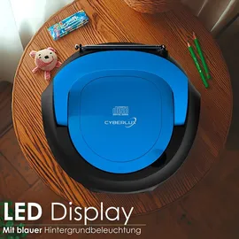 Cyberlux Tragbarer CD-Player Kinder Radio Blau
