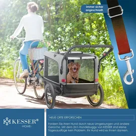 Kesser Hundeanhänger Boxer 3-in-1 grau