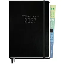 Häfft Chäff-Timer Premium 26/27 17 Monate A5 [schwarz]