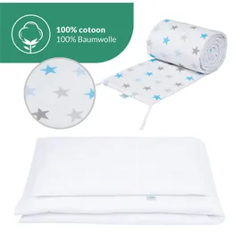 Waldin Babybett Kinderbett 7in1 mit Matratze,