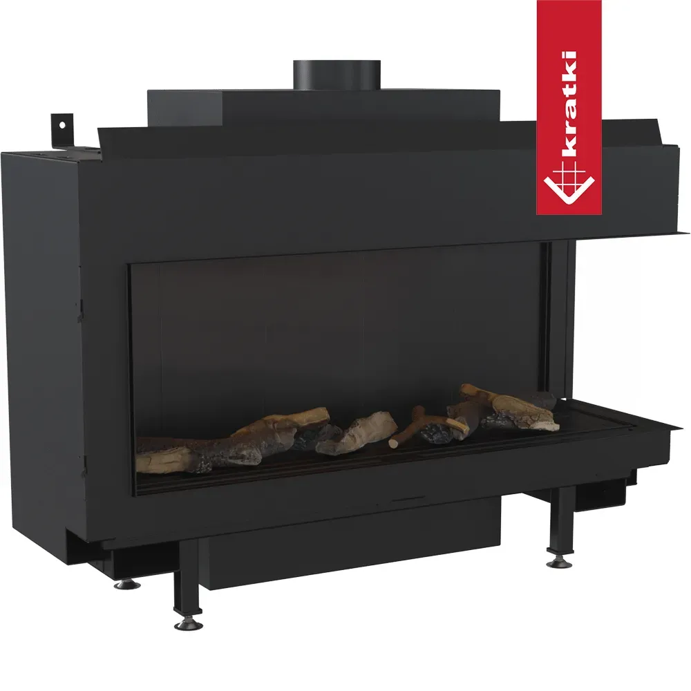 Gaskamin KRATKI LEO 100 rechts Propan Ø 100/150 8,2 kW
