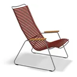 Houe CLICK Lounge Chair Bambusarmlehnen Paprika