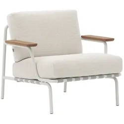 Muuto - Settle Outdoor Lounge Chair, grau / grau (Stoff Laze 1)