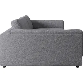 Candy Big-Sofa Leder 3-Sitzer Schwarz