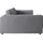 Candy Big-Sofa Leder 3-Sitzer Schwarz