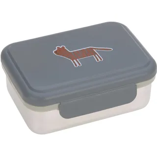 Lässig Kinder Brotdose Edelstahl Lunchbox Frühstücksbox Nachhaltig Kindergarten Schule/Safari Tiger