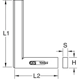 KS Tools Flachwinkel 300.0292 Edelstahl 7,5 cm