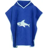 Playshoes Badeponcho Frottee-Poncho Hai blau