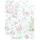 Lashuma Geschirrhandtücher rosa - grün, 2er Handtücher Set Rose, Spültücher 48x68 cm