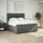 vidaXL Boxspringbett 180 x 200 cm Dunkelgrau