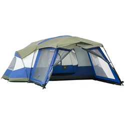Outsunny Zelt Polyester, Glasfaser, Metall
