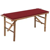 vidaXL Klappbank 118 x 38 x 45 cm Weinrot