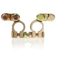 Alca Batterie-Polklemmen Set, Messing, 2-teilig