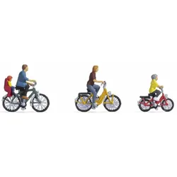 Familie beim Fahrradausflug Modell von Noch 1:87