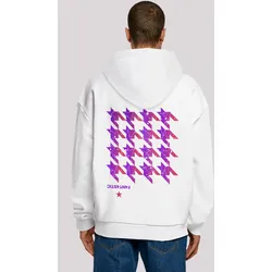Kapuzenpullover F4NT4STIC "Hahnentritt Muster", Herren, Gr. M, weiß, Obermaterial: 100% Baumwolle, casual, oversize, Langarm, Pullover, Print