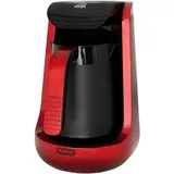 COFI Mulex 1L 600W Elektrischer Mokkakocher Mokkakanne Espressokocher 4 Tassen Rot